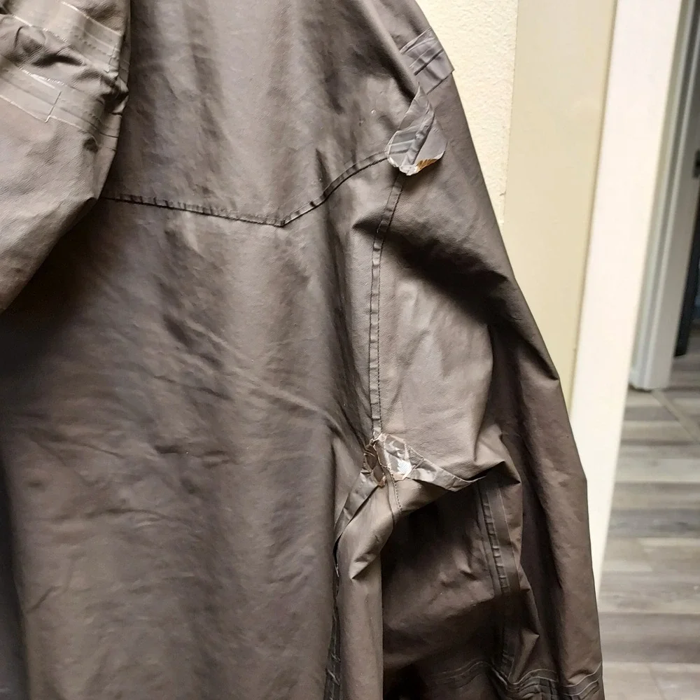 The North Face Gore-Tex Rain Jacket Mens XL Black Blue Hooded Waterproof Shell